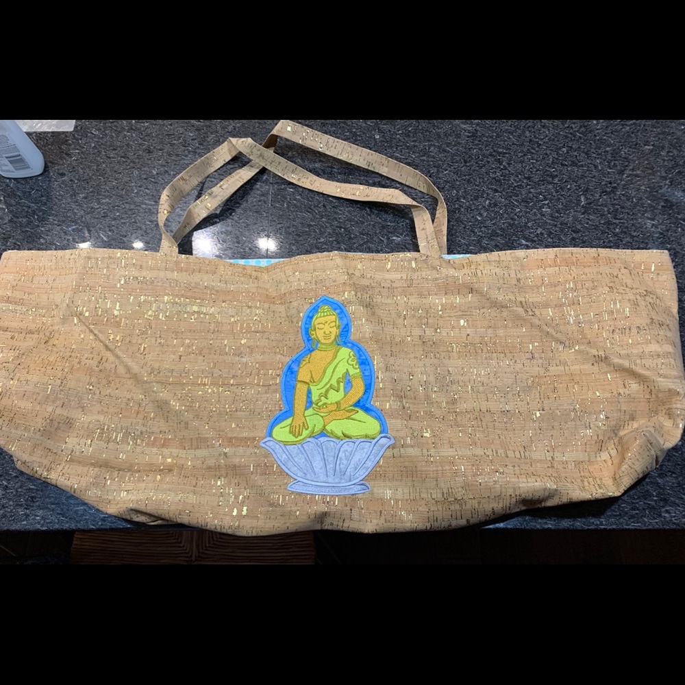 Handmade one of a kind yoga mat bag